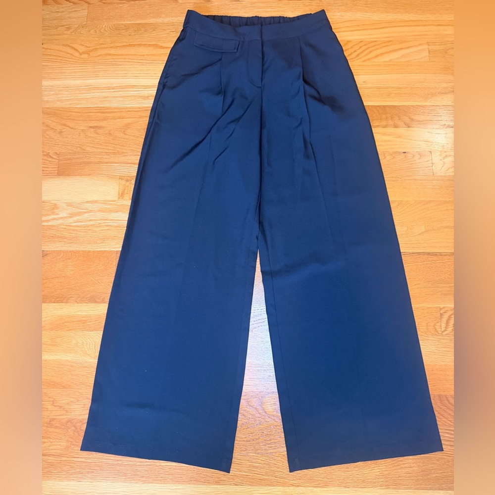Halara Wide Leg Pants XS NWT Black Work Office Trouser High Rise